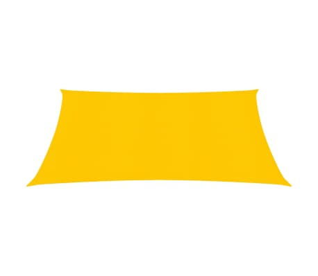 vidaXL Para-sol estilo vela 160 g/m² 2,5x2,5 m PEAD amarelo