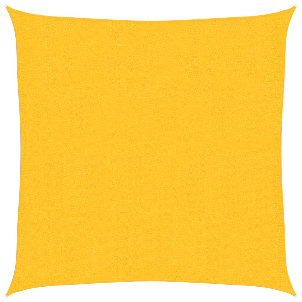 vidaXL Tieniaca plachta 160 g/m² žltá 3,6x3,6 m HDPE