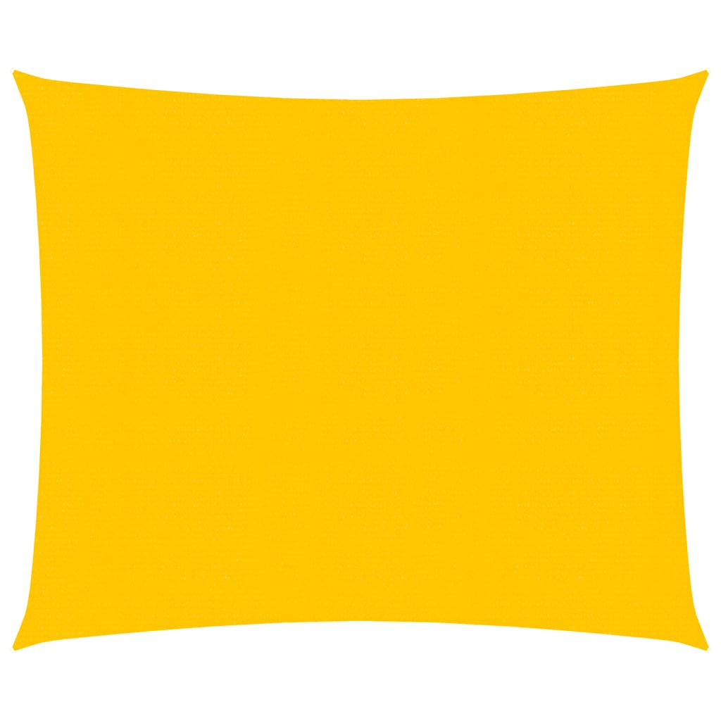 vidaXL Pânză parasolar, galben, pătrat, 4,5x4,5 m HDPE, 160 g/m²