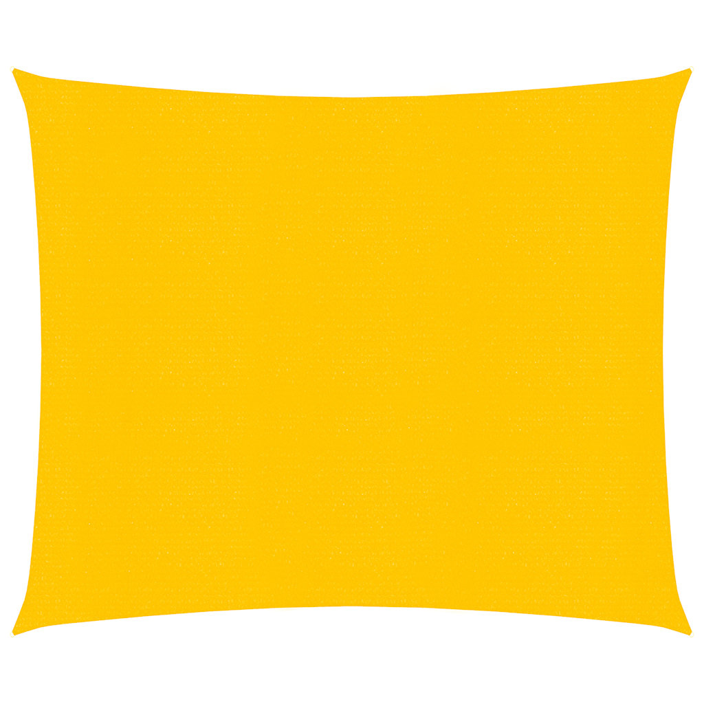 vidaXL Tieniaca plachta 160 g/m² štvorec žltá 5x5 m, HDPE