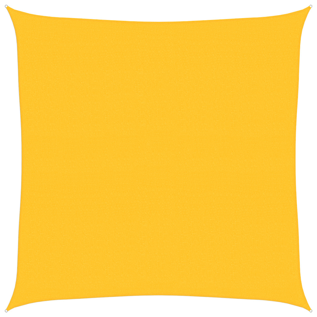 vidaXL Plachta proti slunci 160 g/m² čtverec žlutá 6 x 6 m HDPE