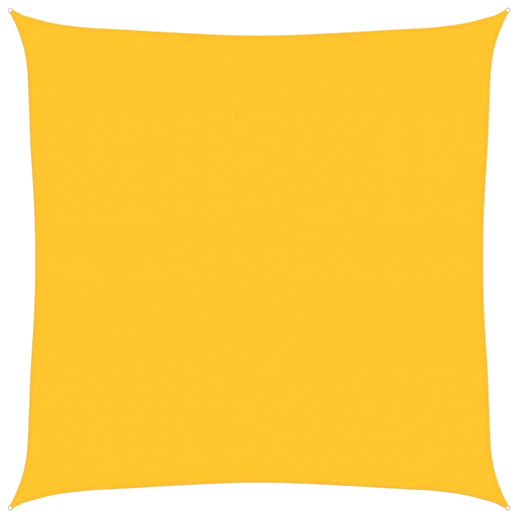 vidaXL Plachta proti slunci 160 g/m² čtverec žlutá 7 x 7 m HDPE
