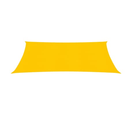 vidaXL Pânză parasolar, galben, 2x5 m, HDPE, 160 g/m²