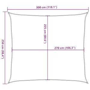 Stínící plachta 160 g/m² žlutá 2,5 x 3 m HDPE - obrázek 10