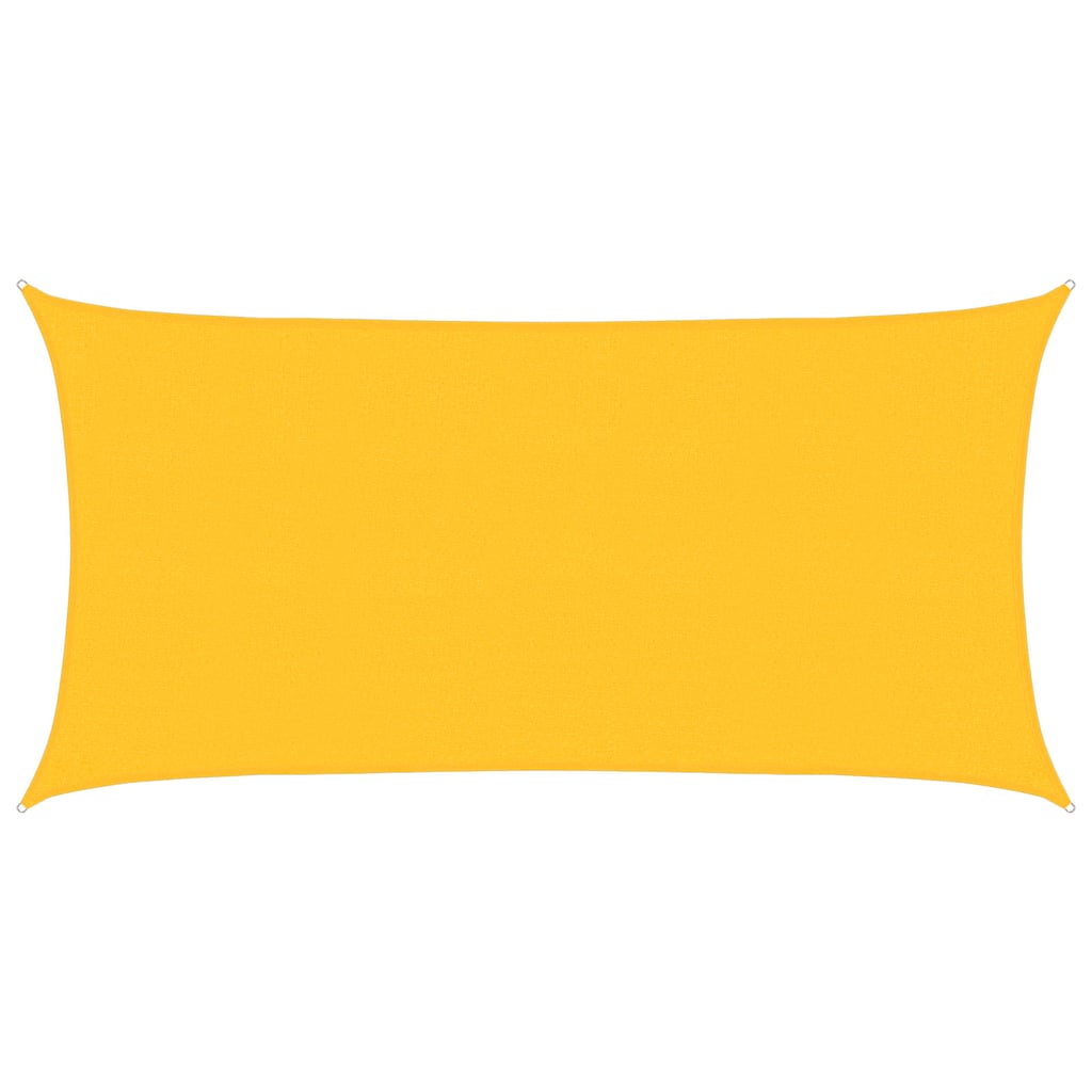 vidaXL Stínící plachta 160 g/m² žlutá 2,5 x 4,5 m HDPE