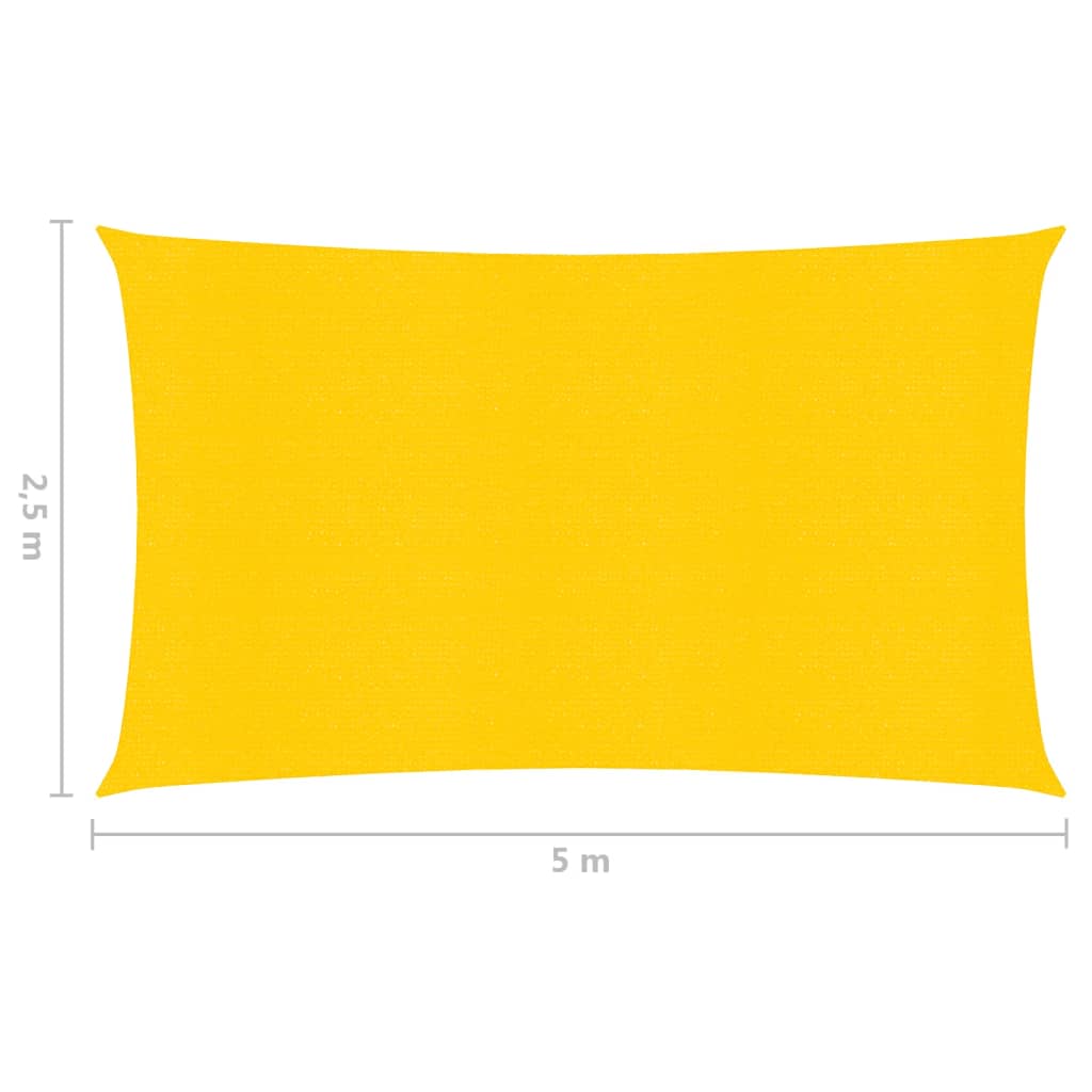 Sonnensegel 160 g/m² Gelb 2,5×5 m HDPE kaufen 6
