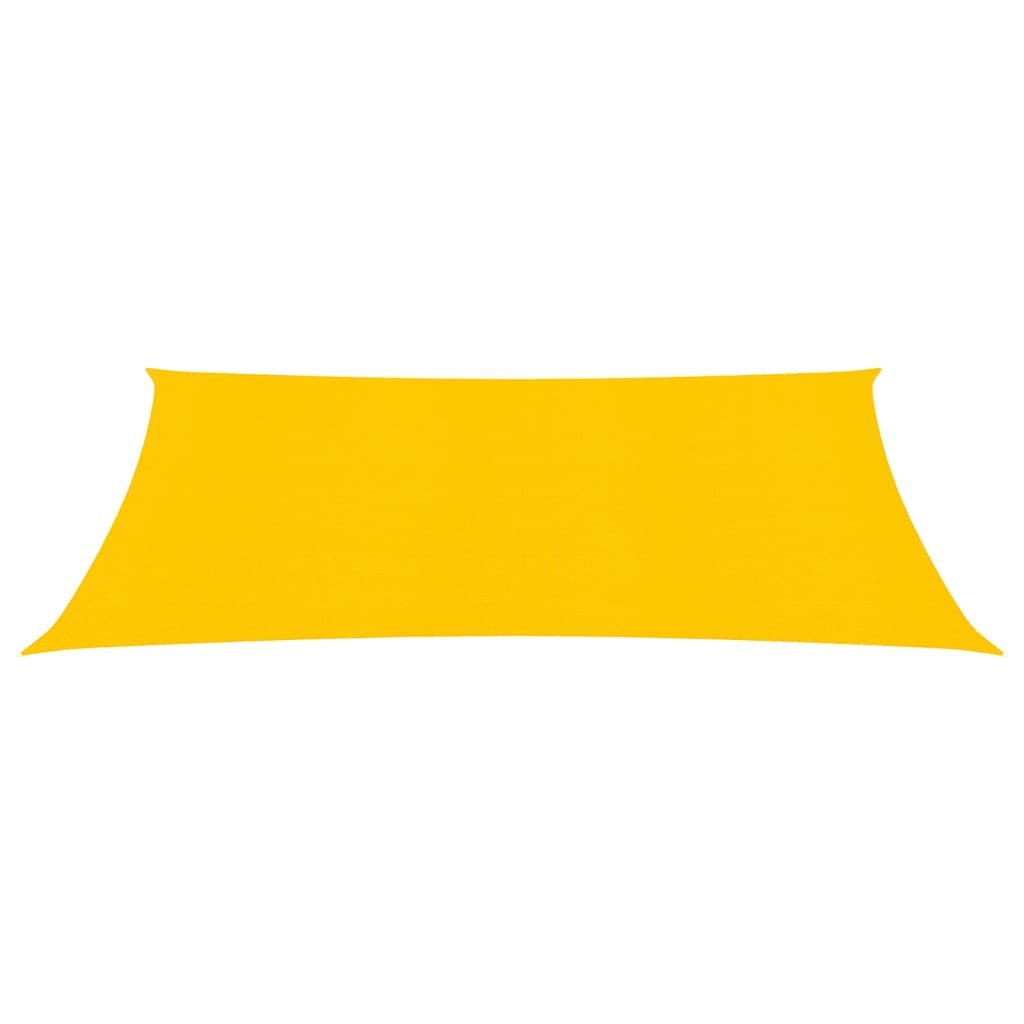 vidaXL Toldo de vela HDPE amarillo 160 g/m² 3x4 m