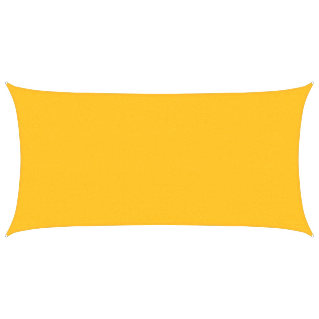 vidaXL Tieniaca plachta 160 g/m² žltá  3x6 m HDPE