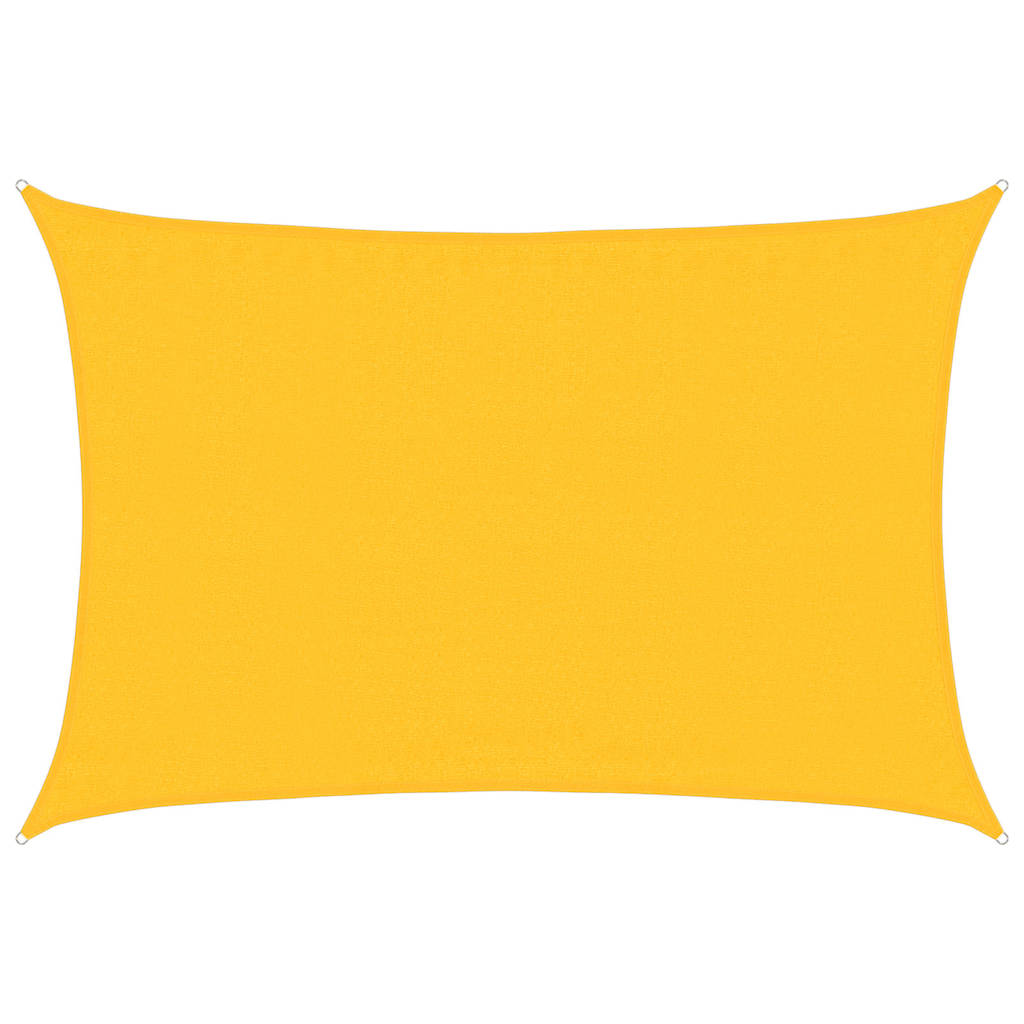 vidaXL Tieniaca plachta 160 g/m² obdĺžniková žltá 3,5x5 m, HDPE