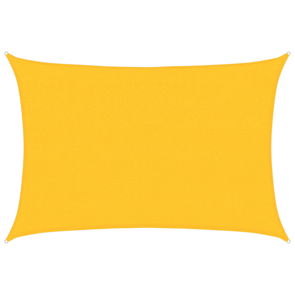 vidaXL Tieniaca plachta 160 g/m² obdĺžnik žltá 4x6 m HDPE