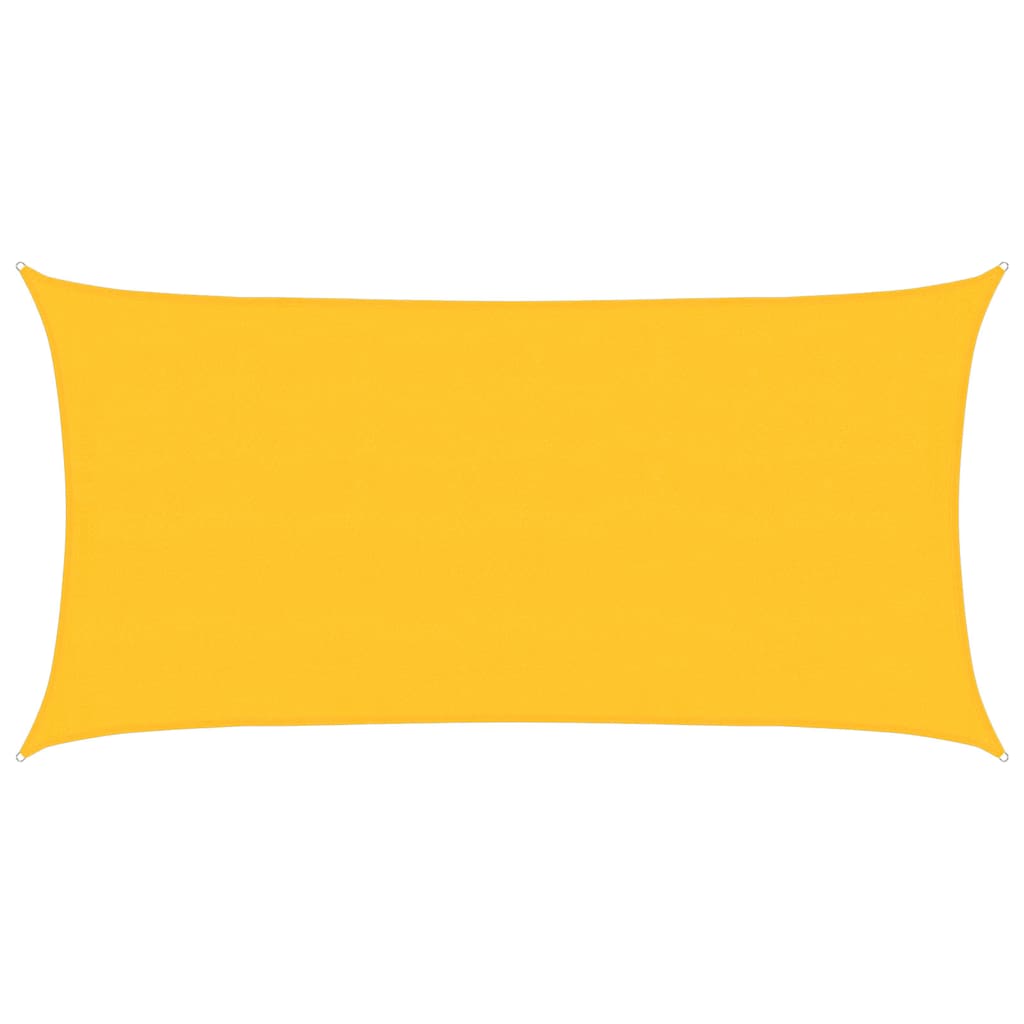 vidaXL Tieniaca plachta 160 g/m² obdĺžniková žltá 4x7 m HDPE