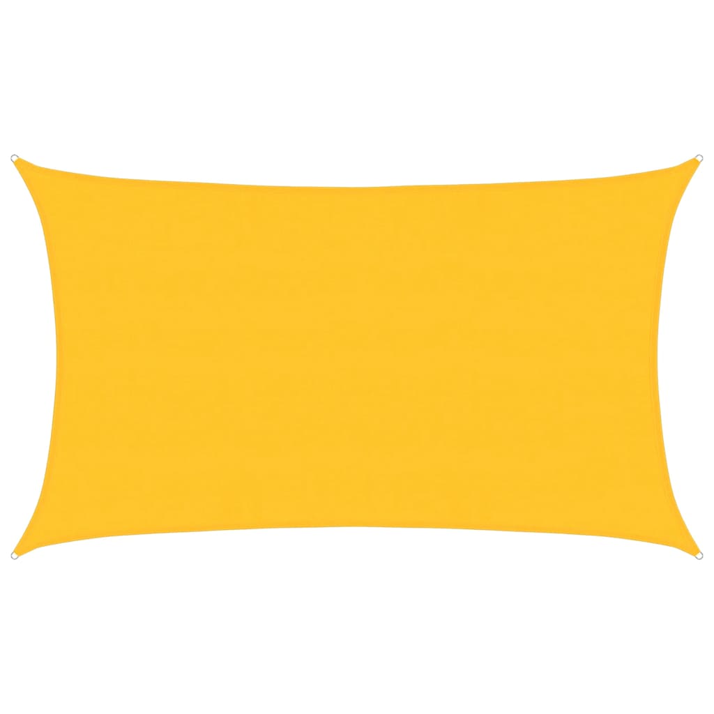 vidaXL Plachta proti slunci 160 g/m² obdélník žlutá 5 x 8 m HDPE