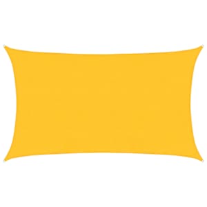 Plachta proti slunci 160 g/m² obdélník žlutá 5 x 8 m HDPE - obrázek 2
