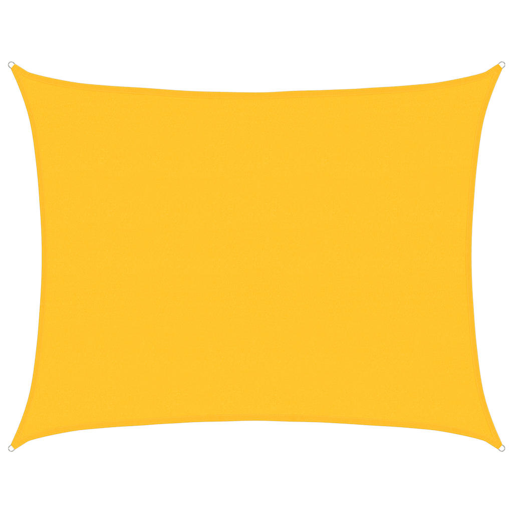 vidaXL Plachta proti slunci 160 g/m² obdélník žlutá 6 x 8 m HDPE