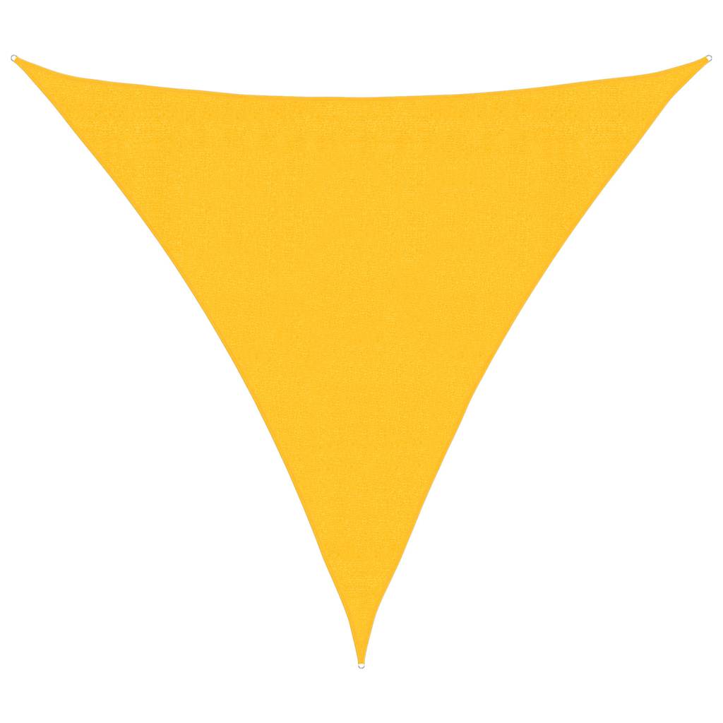 vidaXL Tieniaca plachta 160 g/m² žltá 3,6x3,6x3,6 m HDPE