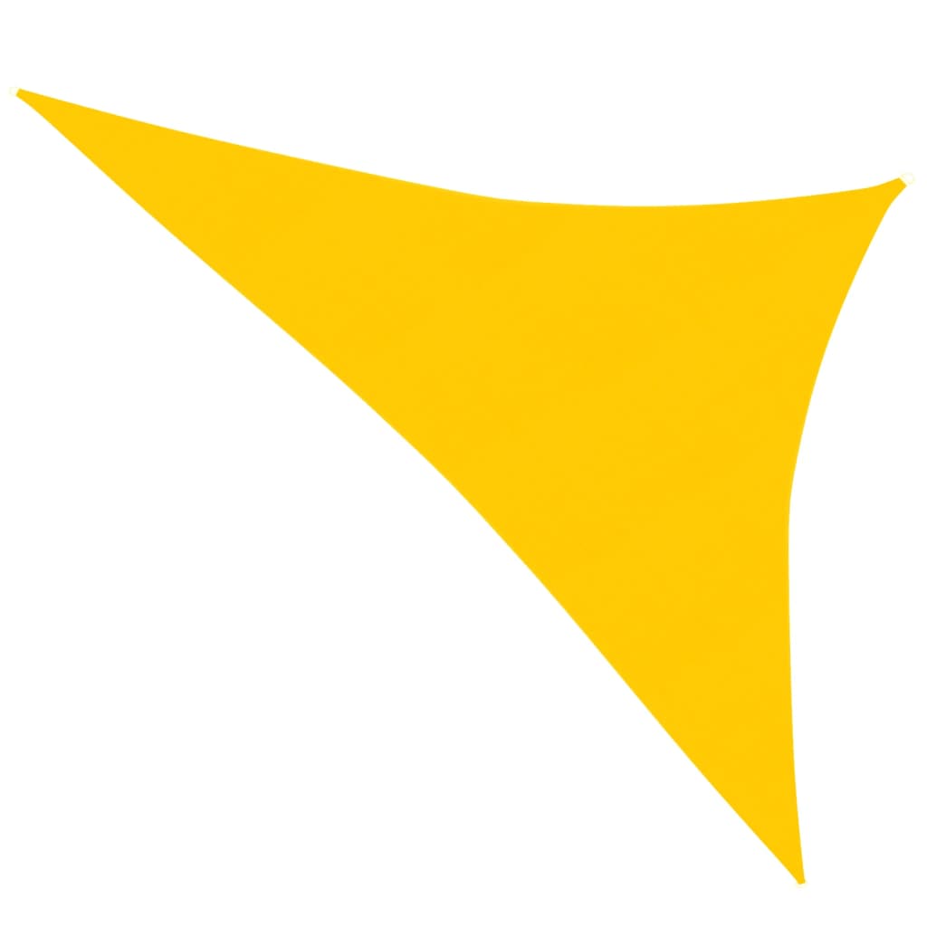 vidaXL Pânză parasolar, galben, 3x4x5 m, HDPE, 160 g/m²