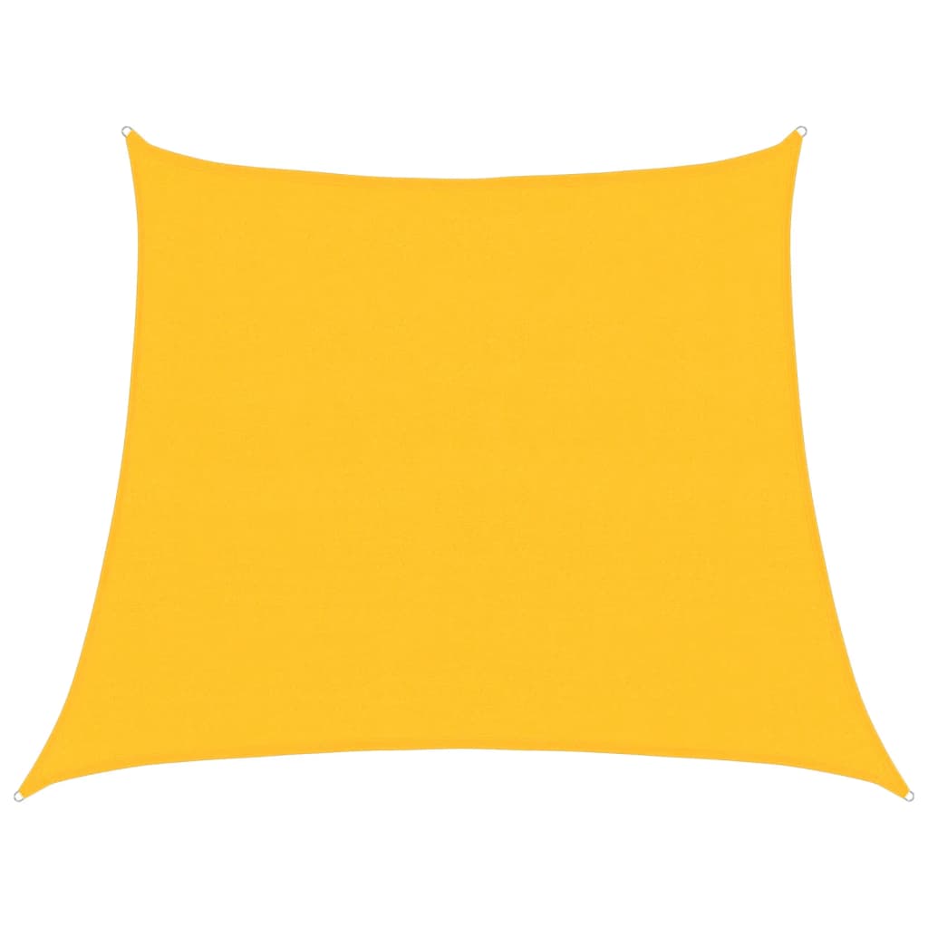 vidaXL Stínící plachta 160 g/m² žlutá 3/4 x 3 m HDPE