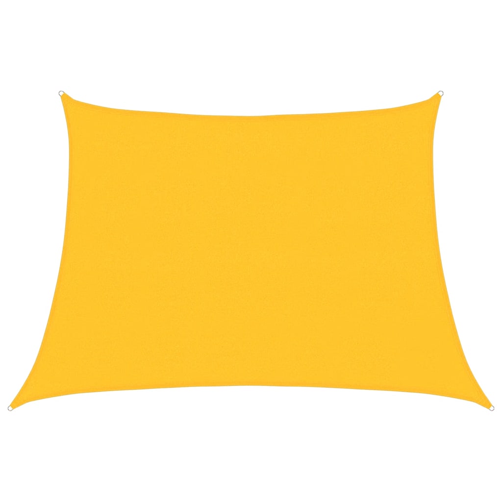vidaXL Stínicí plachta 160 g/m² lichoběžník žlutá 4/5 x 3 m HDPE