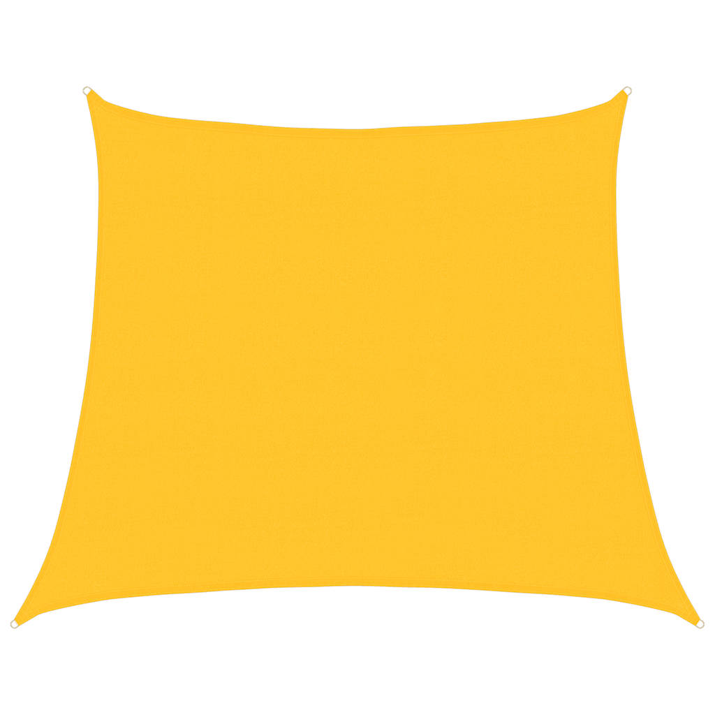 vidaXL Stínicí plachta 160 g/m² lichoběžník žlutá 4/5 x 4 m HDPE
