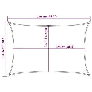 Stínící plachta 160 g/m² červená 2 x 2,5 m HDPE - obrázek 10