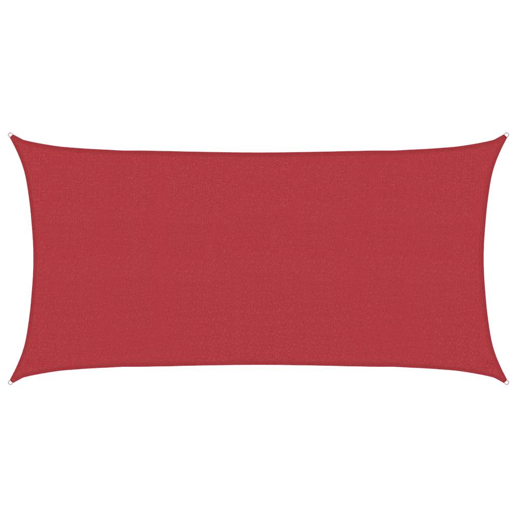 vidaXL Stínící plachta 160 g/m² červená 2 x 3,5 m HDPE