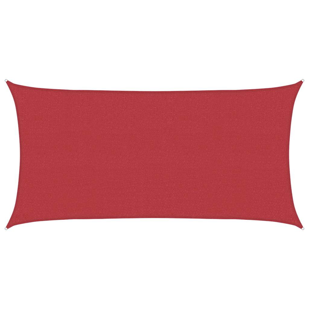 vidaXL Tieniaca plachta 160 g/m² červená 2x3,5 m HDPE