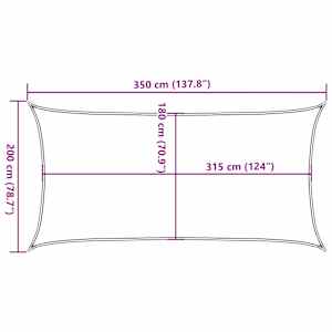 Stínící plachta 160 g/m² červená 2 x 3,5 m HDPE - obrázek 10