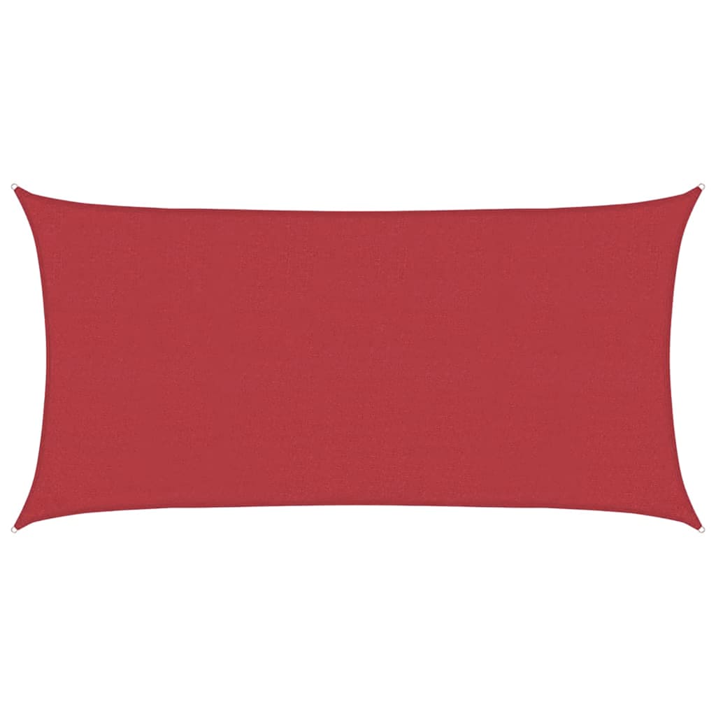 vidaXL Tieniaca plachta 160 g/m² červená 2x4 m HDPE