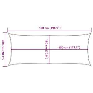 Plachta proti slunci 160 g/m² červená 2 x 5 m HDPE - obrázek 10
