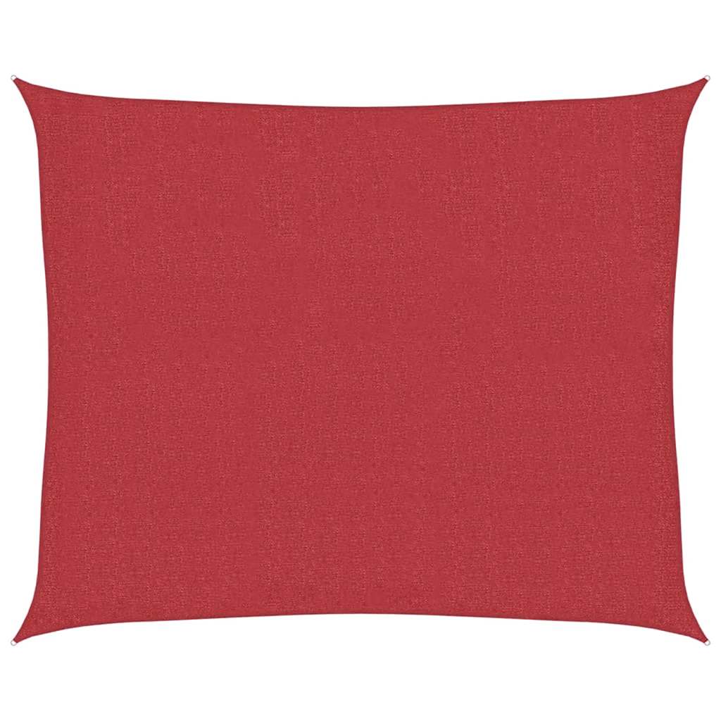 vidaXL Tieniaca plachta 160 g/m² červená 2,5x3 m HDPE