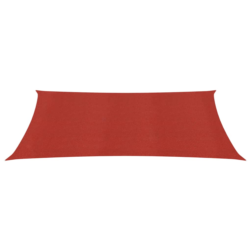 vidaXL Voile d'ombrage 160 g/m² Rouge 2,5x3,5 m PEHD