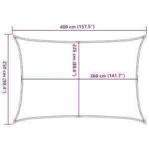 Stínící plachta 160 g/m² červená 2,5 x 4 m HDPE - obrázek 10