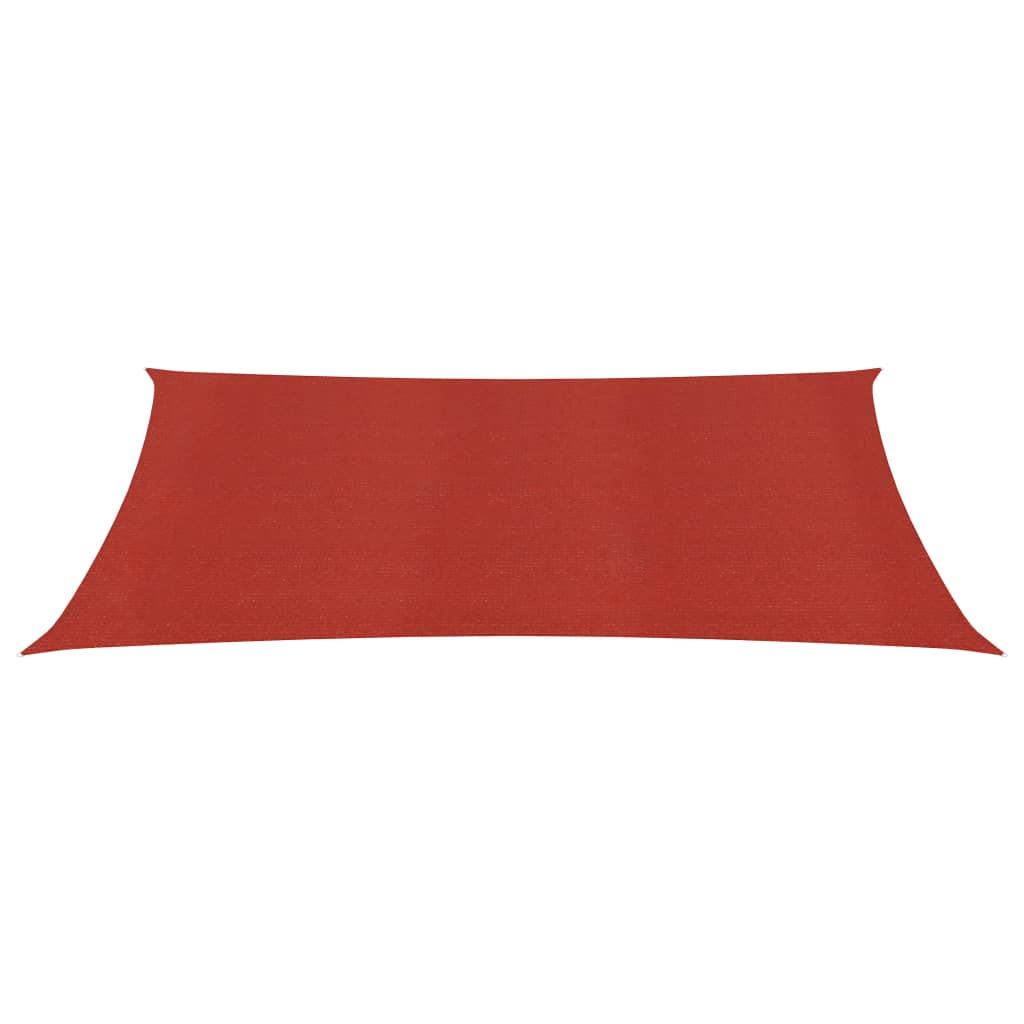 vidaXL Voile d'ombrage 160 g/m² Rouge 2,5x4,5 m PEHD