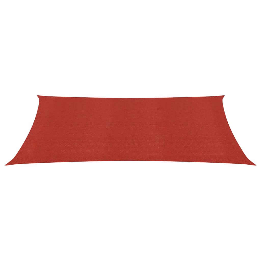 vidaXL Voile d'ombrage 160 g/m² Rouge 3x5 m PEHD