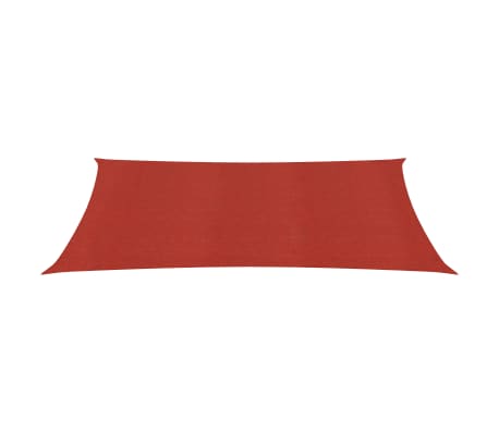 vidaXL Sunshade Sail 160 g/m&sup2; Red 3x6 m HDPE