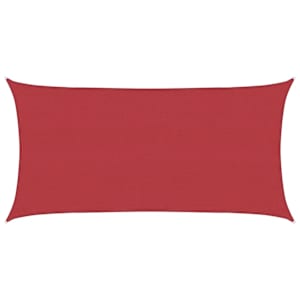 Plachta proti slunci 160 g/m² červená 4 x 7 m HDPE - obrázek 2