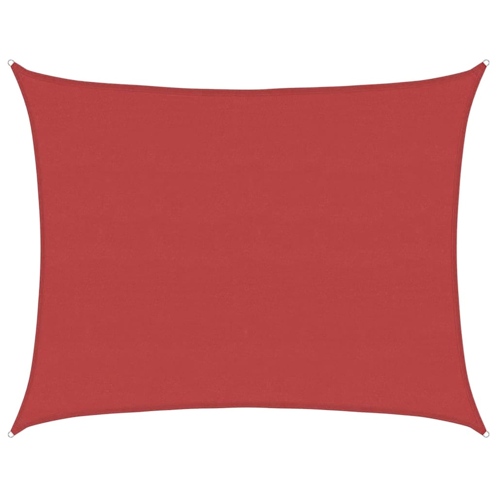 vidaXL Tieniaca plachta 160 g/m² červená 6x7 m HDPE