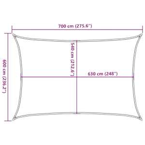 Stínící plachta 160 g/m² červená 6 x 7 m HDPE - obrázek 10
