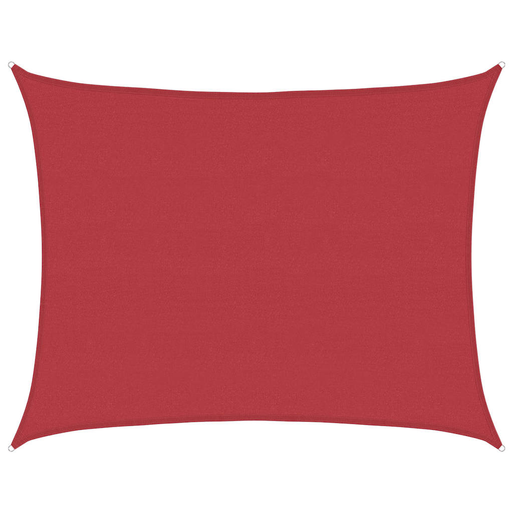 vidaXL Tieniaca plachta 160 g/m² červená 6x8 m HDPE
