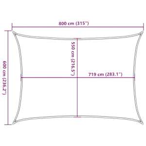 Stínící plachta 160 g/m² červená 6 x 8 m HDPE - obrázek 10