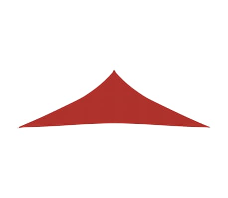 vidaXL Toldo de vela rojo HDPE 160 g/m² 2,5x2,5x3,5 m