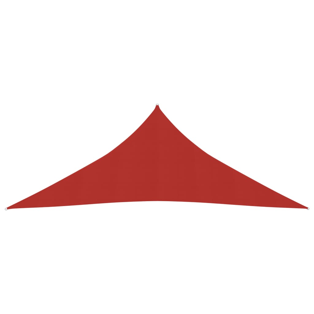 vidaXL Pânză parasolar, roșu, 3x3x3 m, HDPE, 160 g/m²