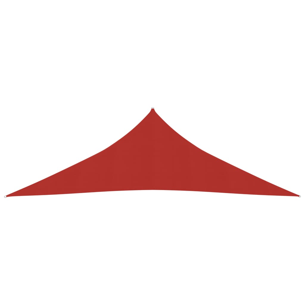 vidaXL Toldo de vela rojo HDPE 160 g/m² 3x3x4,2 m