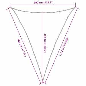 Stínící plachta 160 g/m² červená 3 x 4 x 4 m HDPE - obrázek 10