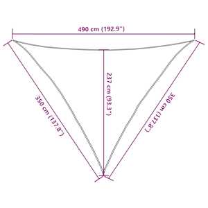 Stínící plachta 160 g/m² červená 3,5 x 3,5 x 4,9 m HDPE - obrázek 10