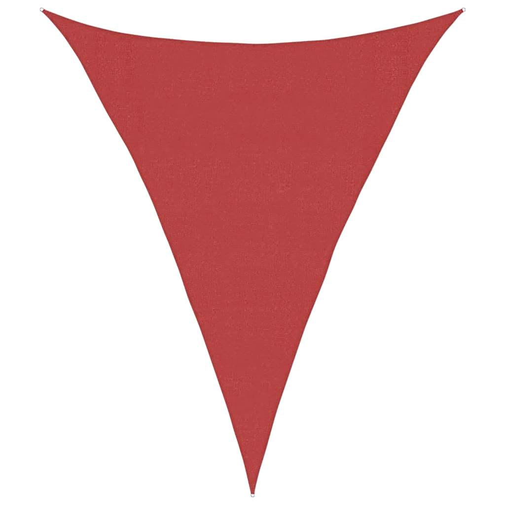 vidaXL Stínící plachta 160 g/m² červená 5 x 6 x 6 m HDPE