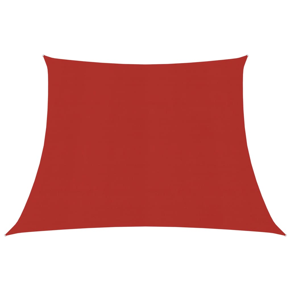 vidaXL solsejl 160 g/m² 3/4x2 m HDPE rød
