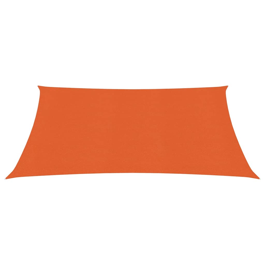 vidaXL Para-sol estilo vela 160 g/m² 2,5x2,5 m PEAD laranja
