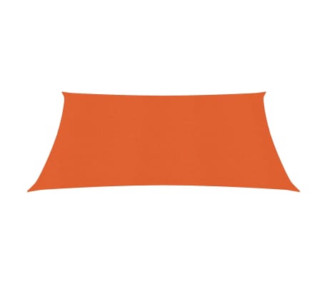 vidaXL Para-sol estilo vela 160 g/m² 2,5x2,5 m PEAD laranja