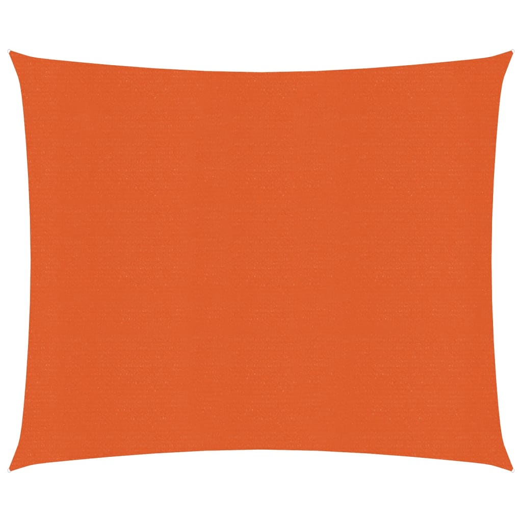 vidaXL solsejl 3,6x3,6 m 160 g/m² HDPE orange